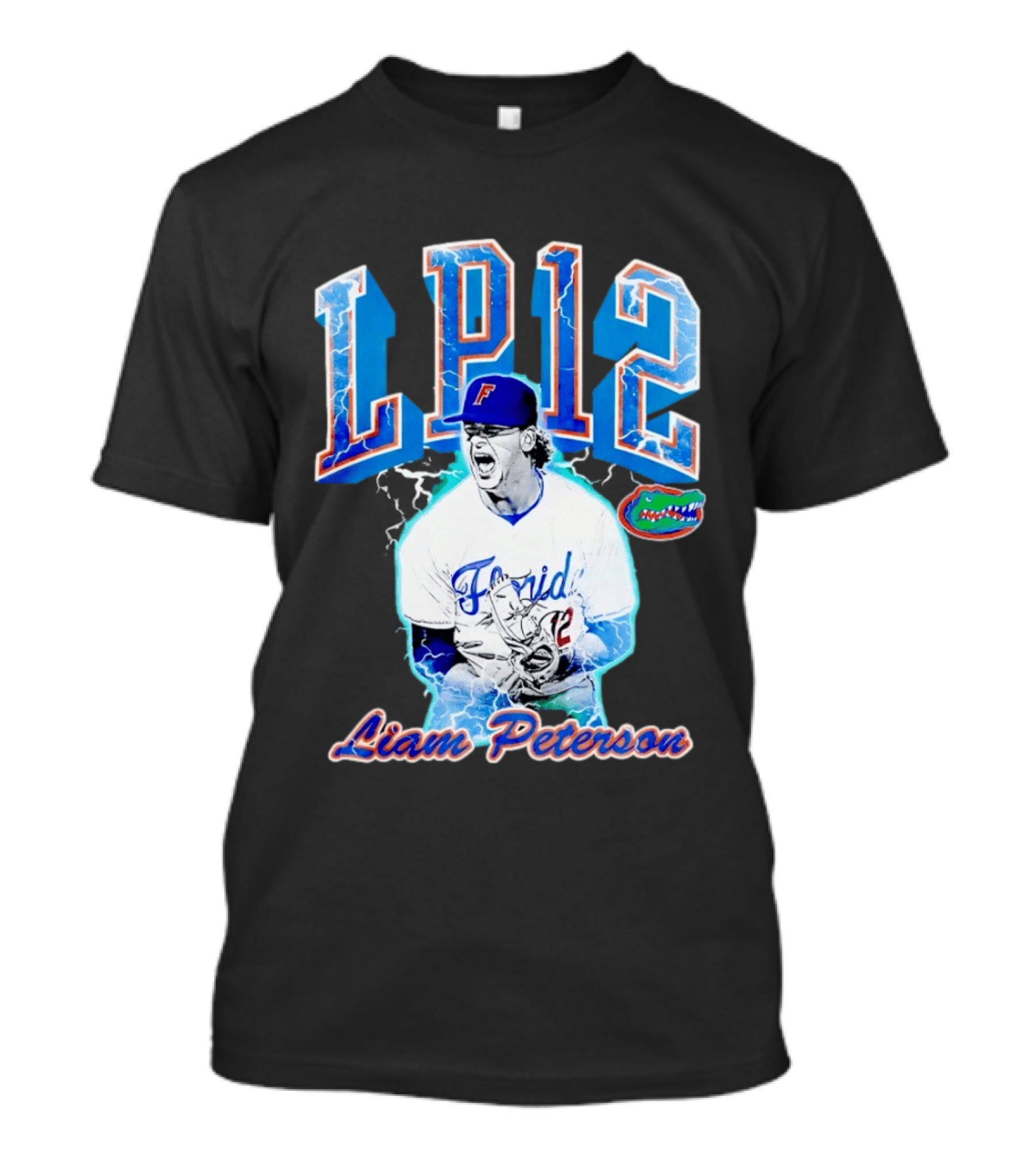 Liam Peterson LP12 Florida Gators Baseball Player T-Shirt