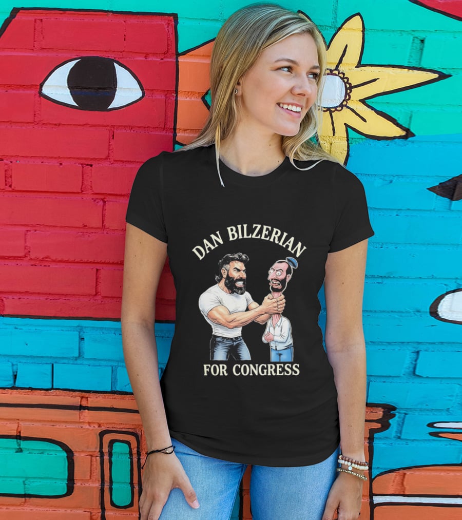 Dan Bilzerian For Congress Funny Caricature T-Shirt