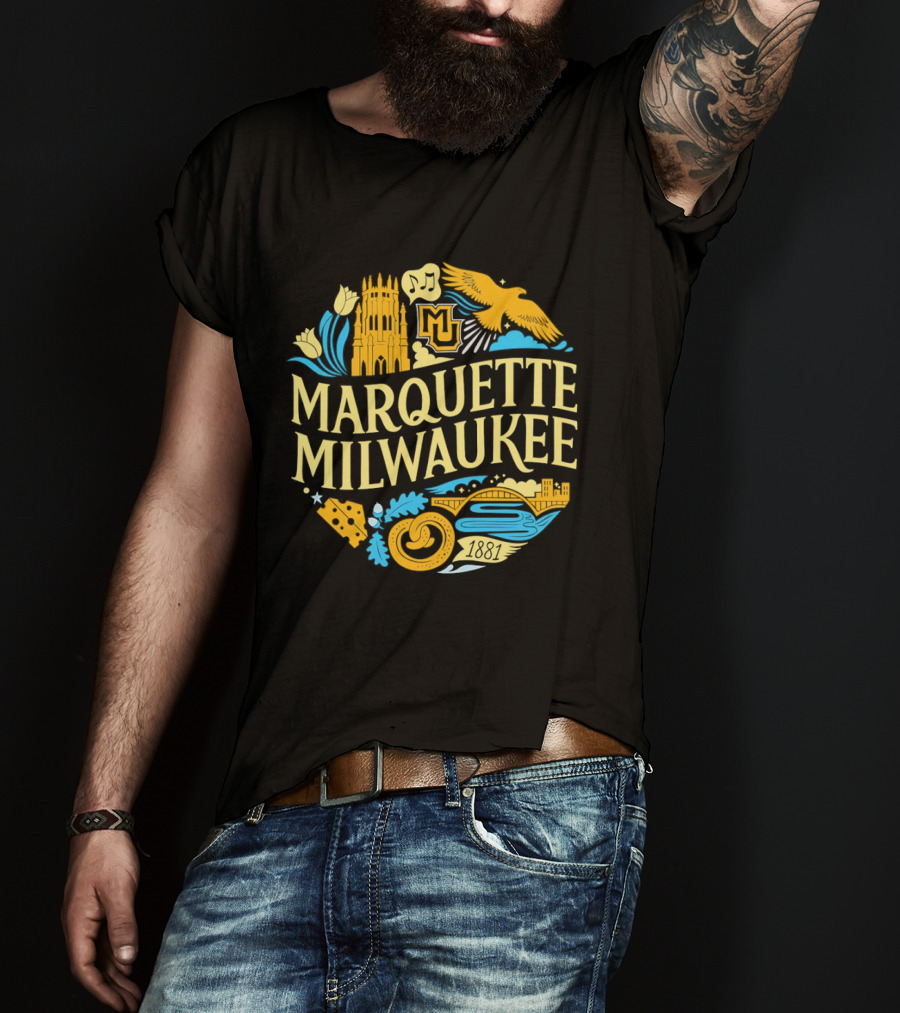 Marquette Milwaukee Golden Eagles MU 1881 T-Shirt