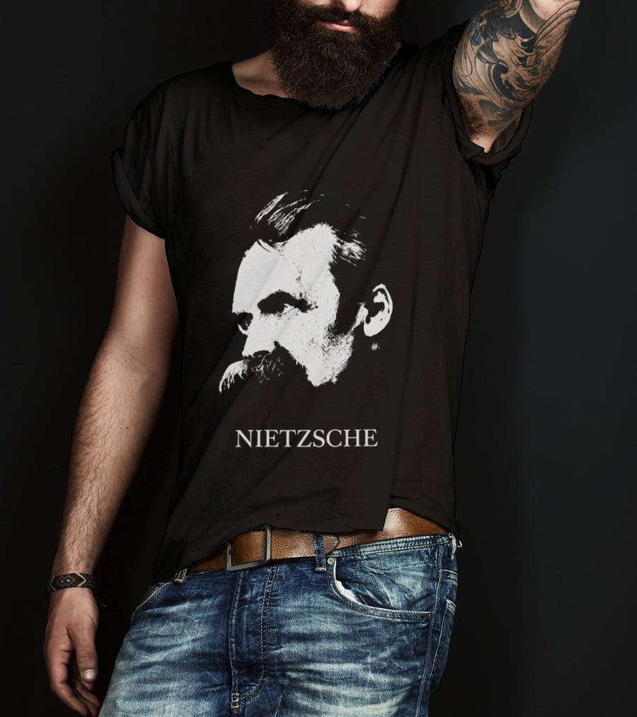 Gdragon Enfants Riches Deprimes Nietzsche Portrait Vintage Aesthetic T-Shirt