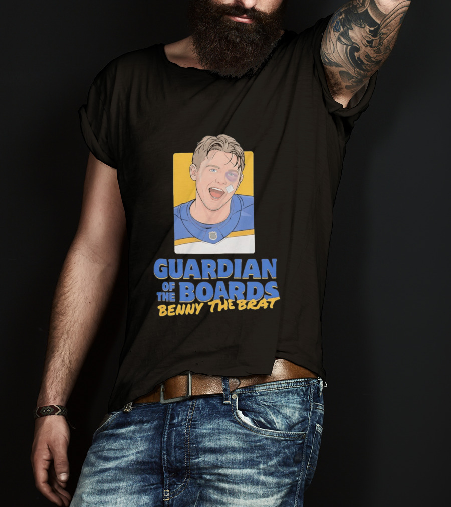 Guardian Of The Boards Benny The Brat Buffalo Sabres Hockey Player T-Shirt