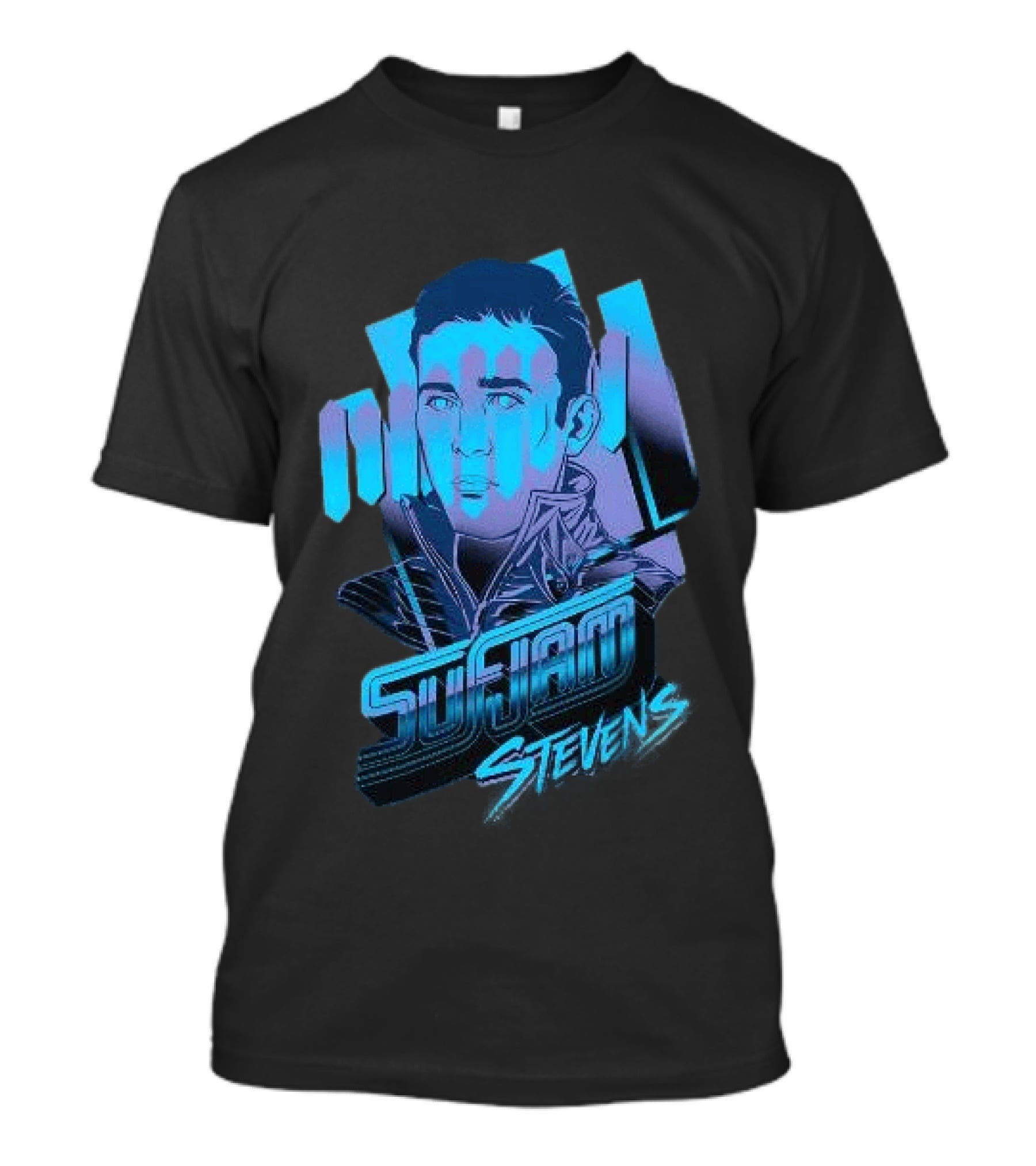 Sufjan Stevens Retro Futuristic Neon T-Shirt
