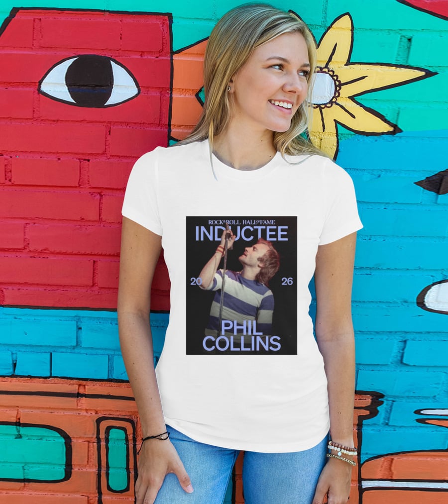 Rock Roll Hall Of Fame 2026 Inductee Phil Collins T-Shirt