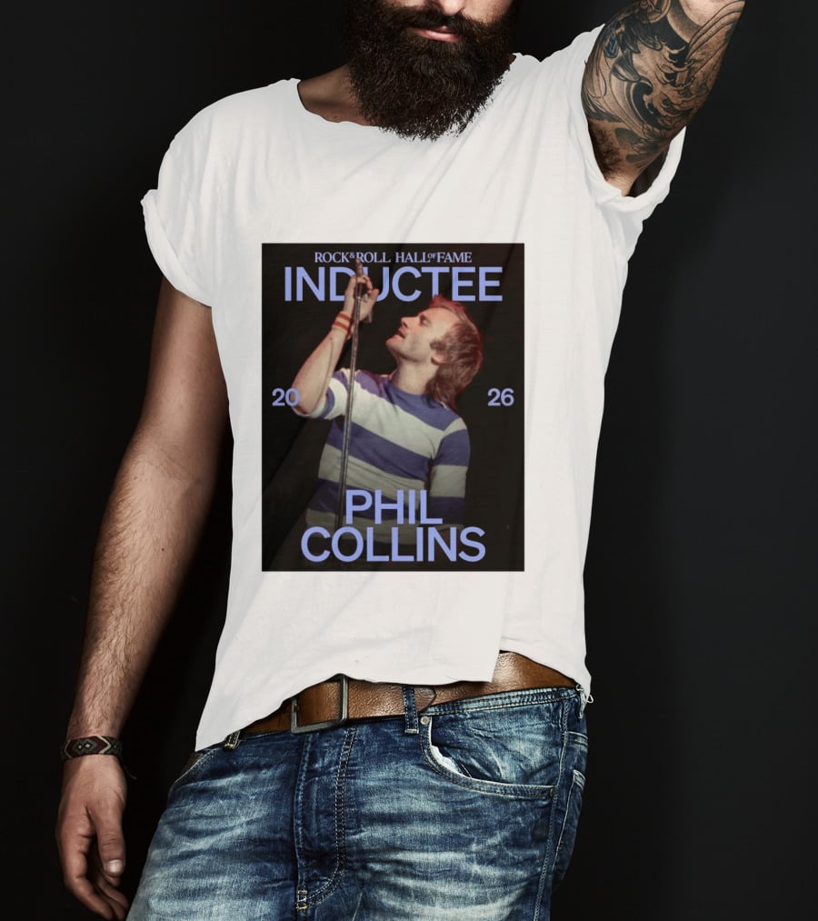 Rock Roll Hall Of Fame 2026 Inductee Phil Collins T-Shirt