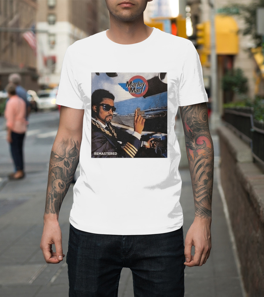 Marley Marl Remastered Cover With Sunglasses And Chains T-Shirt