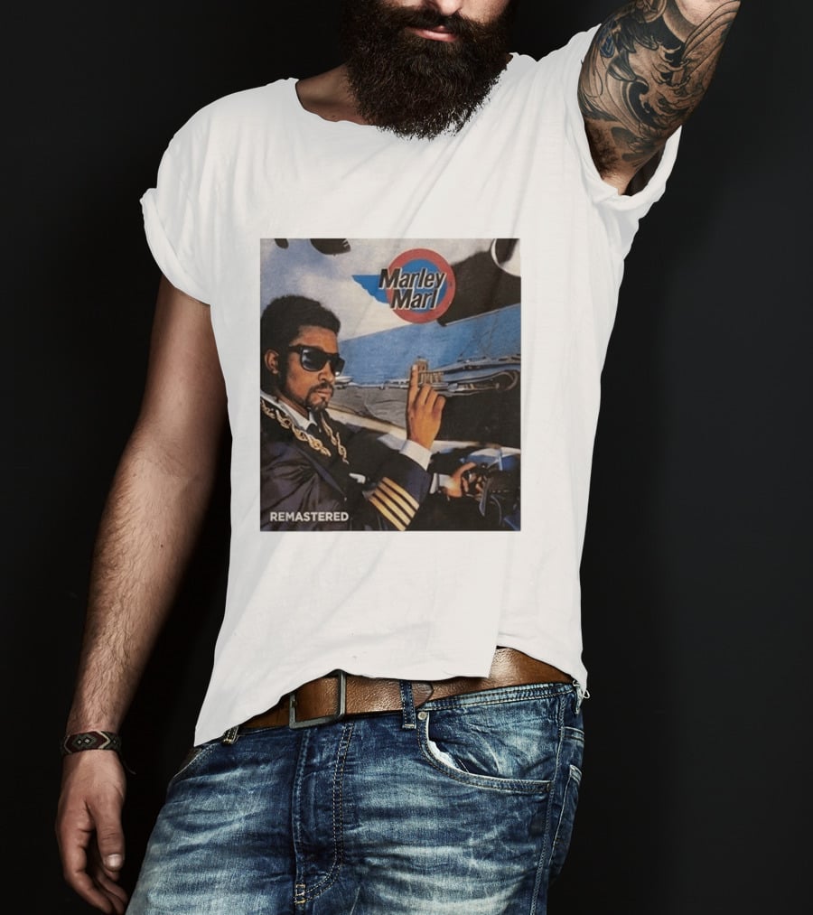 Marley Marl Remastered Cover With Sunglasses And Chains T-Shirt