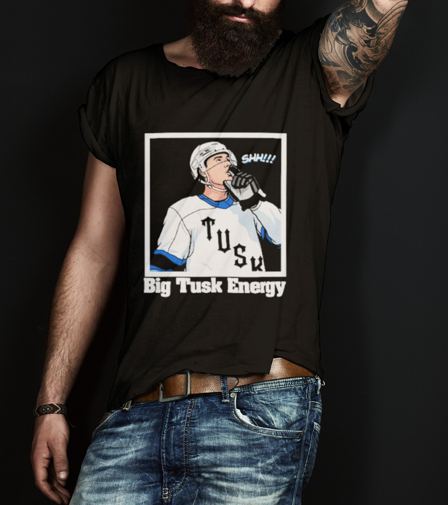 Big Tusk Energy Sip Hockey Tusk Player T-Shirt