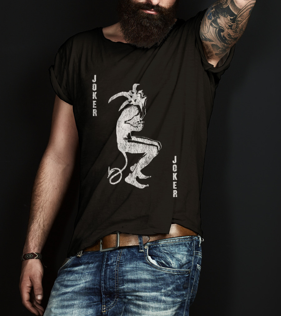 Joker Horror As Devil Cartoons Evil Clown T-Shirt