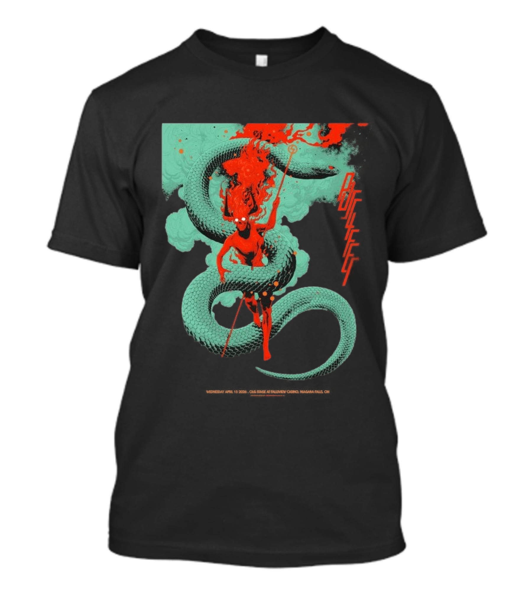 Puscifer Fall Tour 2026 The OLG Stage At Fallsview Casino Serpent Demon T-Shirt