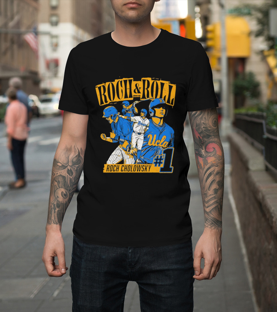Roch Cholowsky UCLA Bruins Roch & Roll Baseball #1 T-Shirt