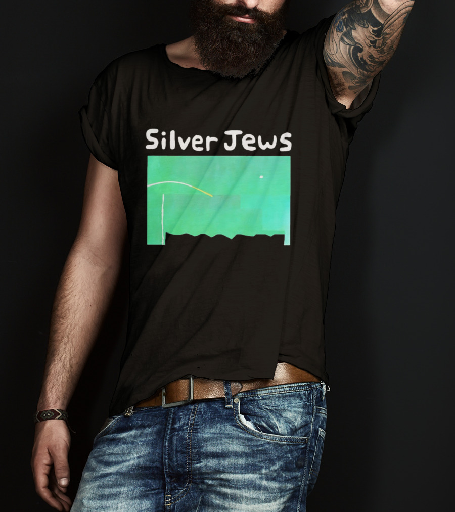 Silver Jews Green Abstract T-Shirt