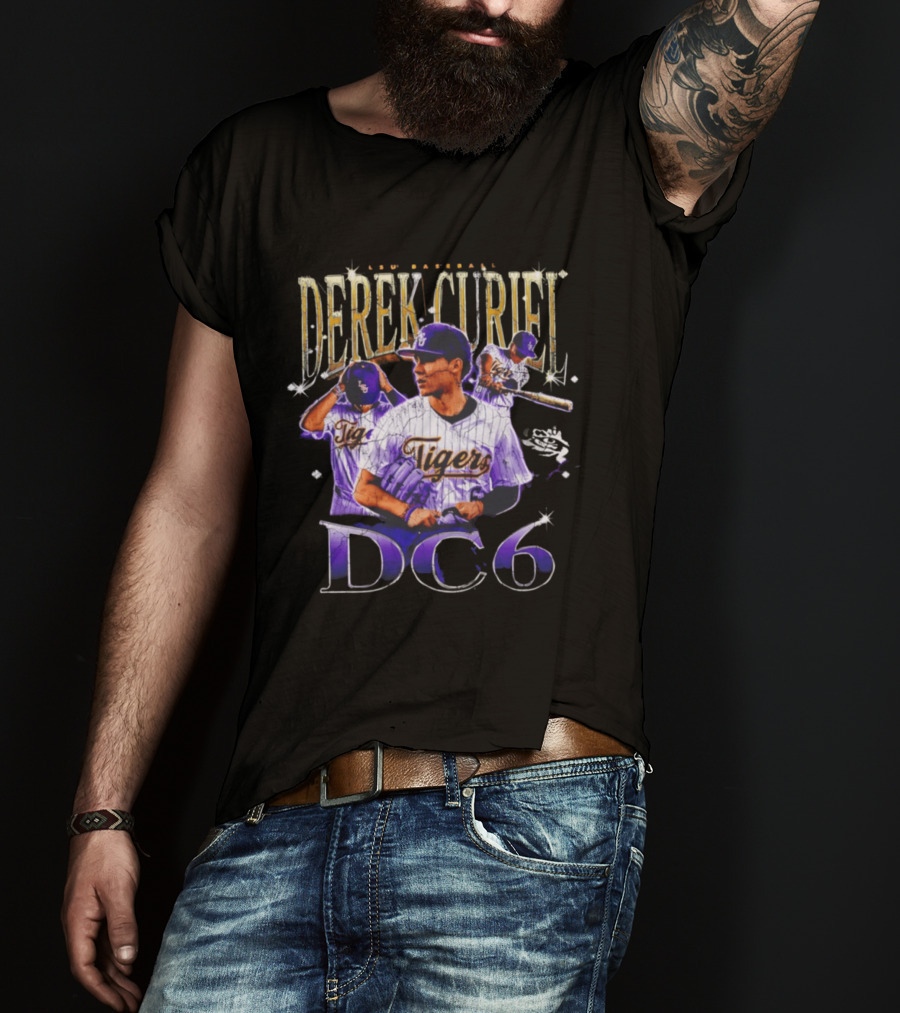 Derek Curiel LSU Baseball Tigers DC6 T-Shirt