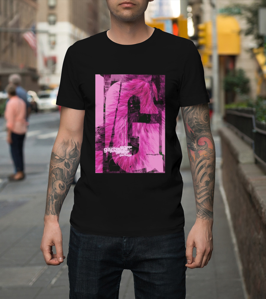 Garbage Royal Albert Hall April 2026 Tour Pink Fur T-Shirt