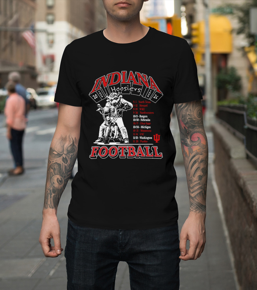Indiana Hoosiers 2026 Football Schedule T-Shirt