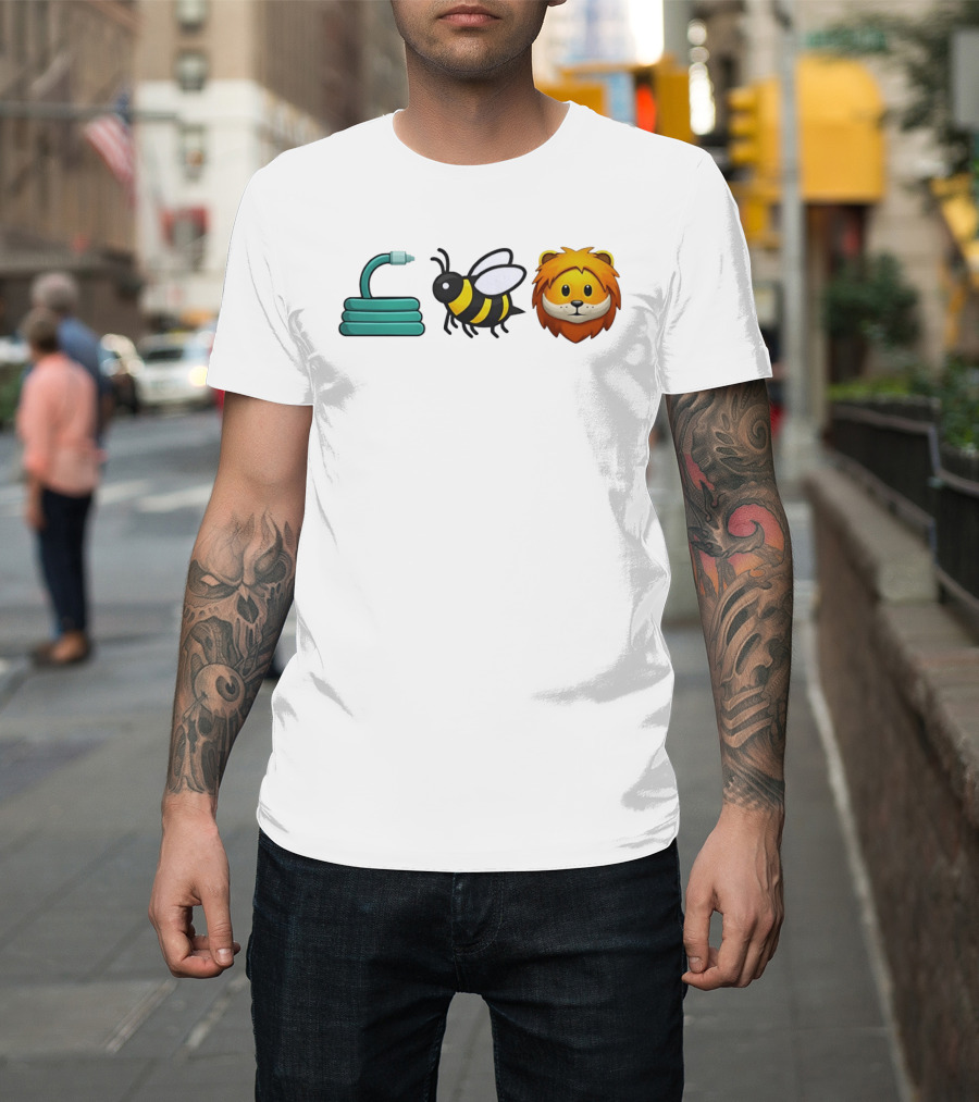 Hose Bee Lion Emoji Mashup T-Shirt