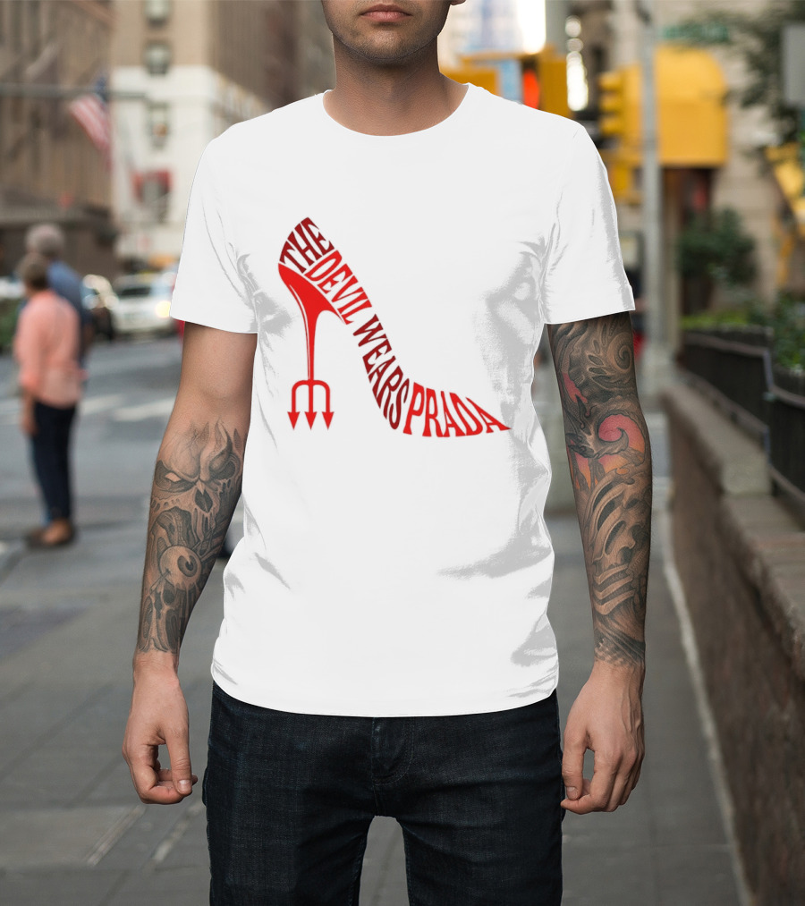 The Devil Wears Prada Red Shoe High Heel Trident T-Shirt