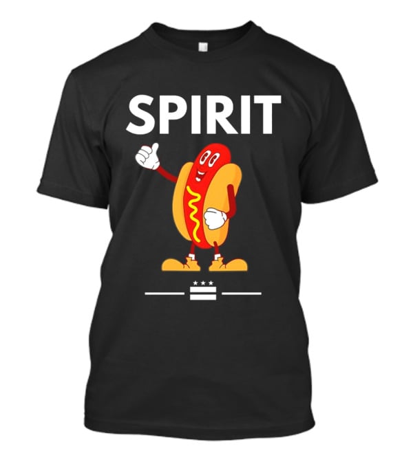 Spirit Hotdog Thumbs Up Cartoon T-Shirt