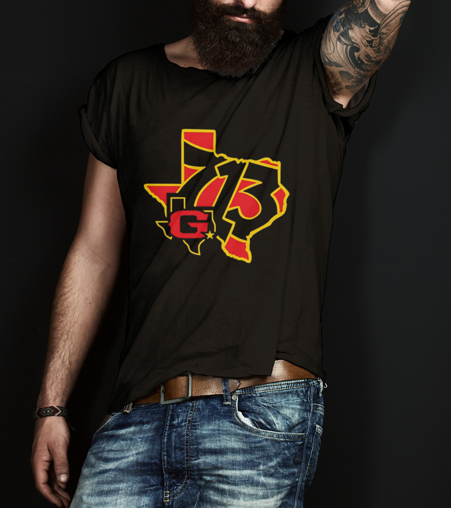 Houston Gamblers 713 Area Code Texas Map T-Shirt