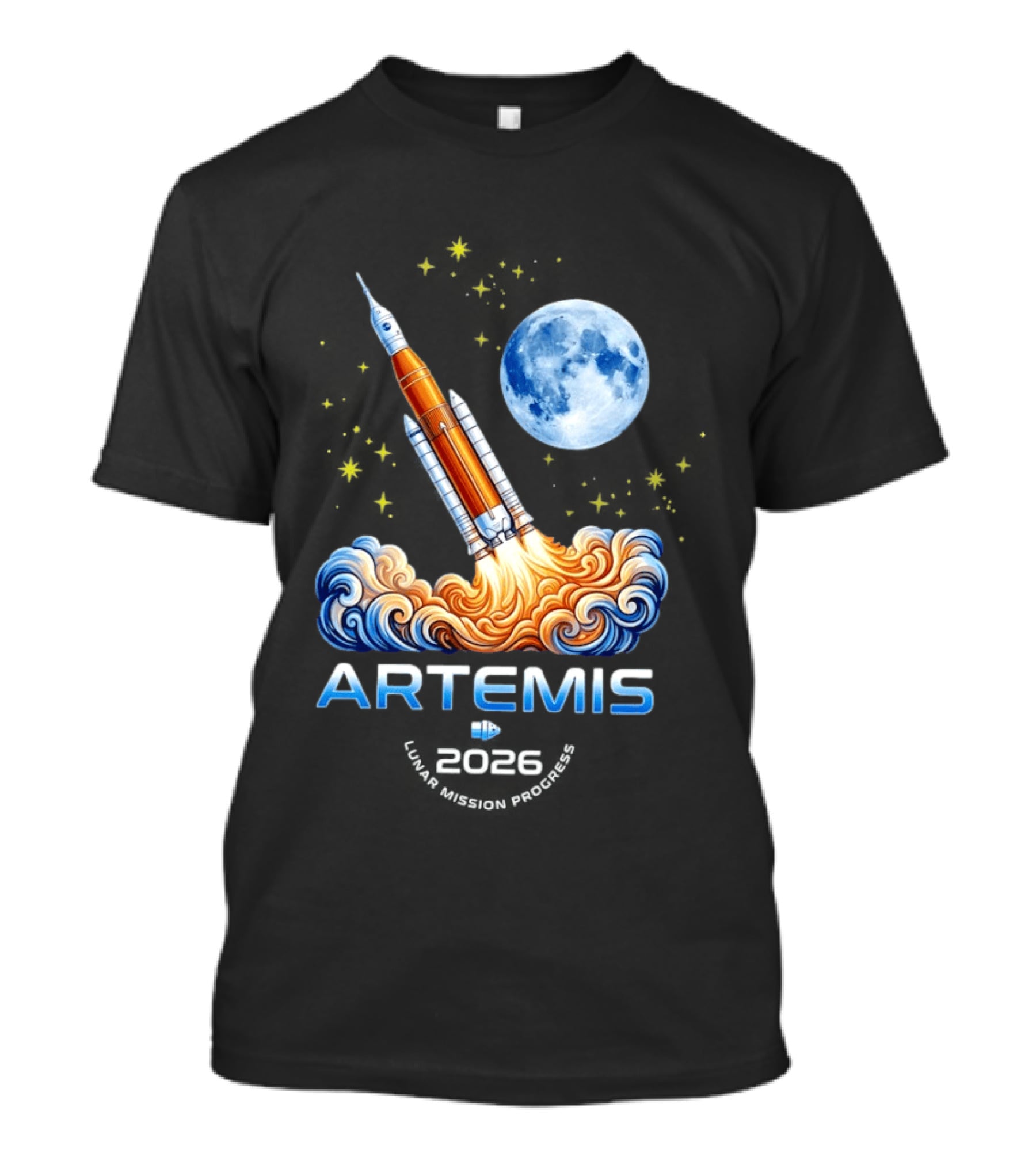 Artemis II 2026 NASA Moon Rocket Launch Space Program T-Shirt