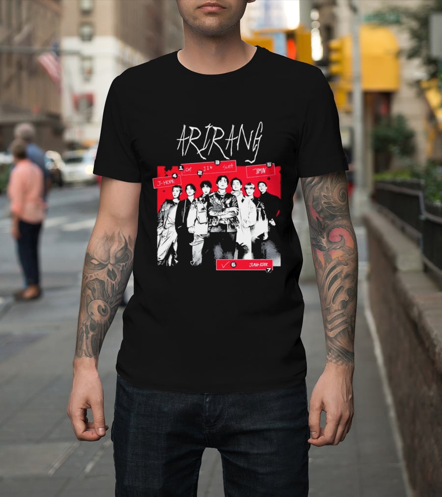 Arirang 2026 J Hope RM Jin Suga Jimin Jung Kook T-Shirt
