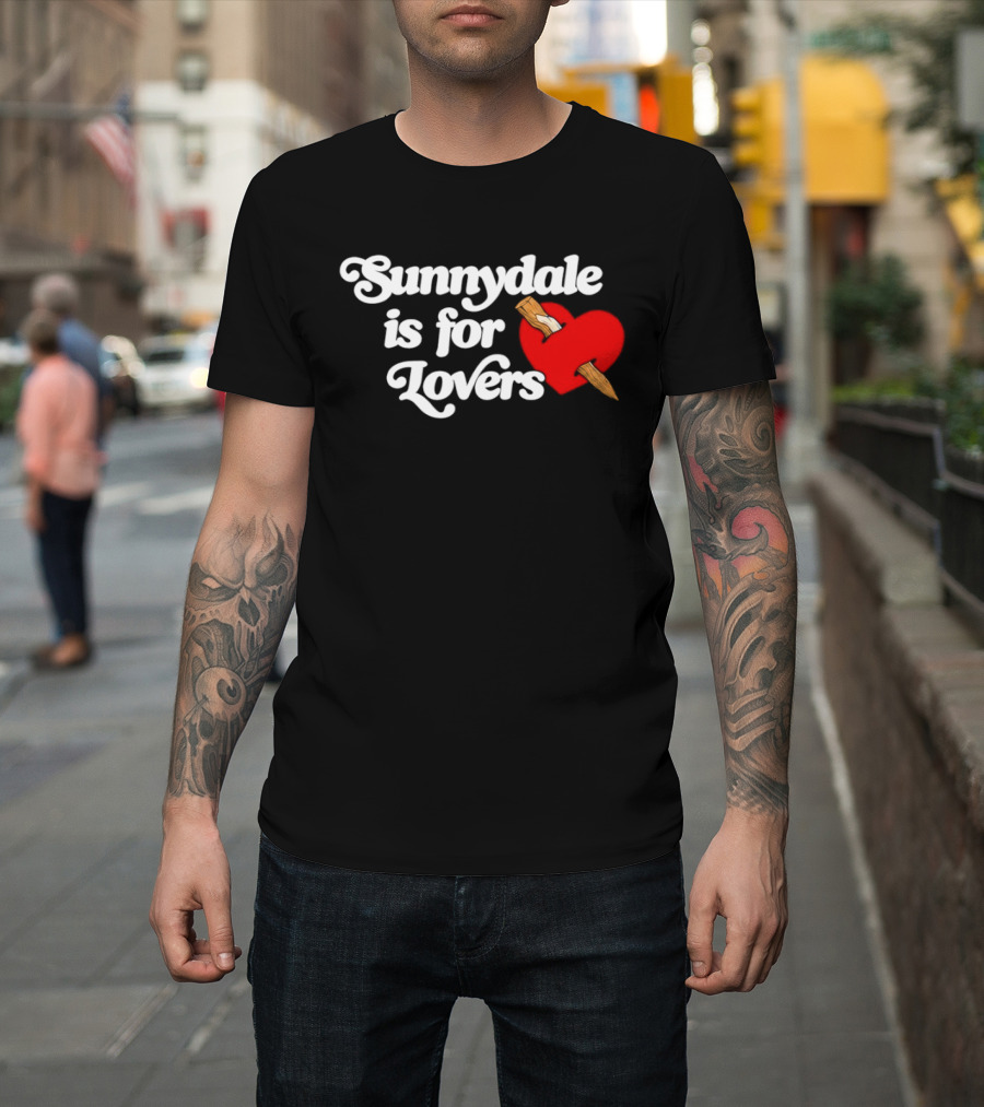Sunnydale Is For Lovers Heart Stake Buffy Town T-Shirt