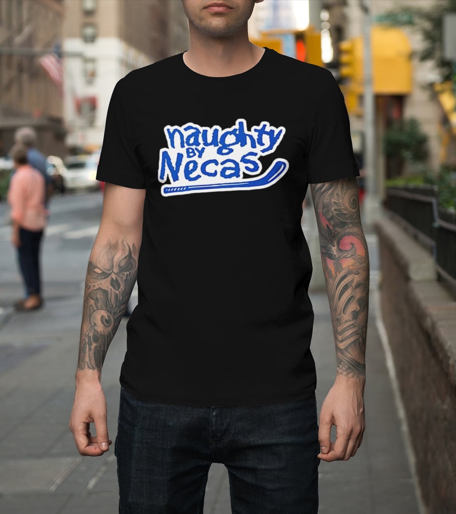 Martin Nečas Naughty By Necas Hockey T-Shirt