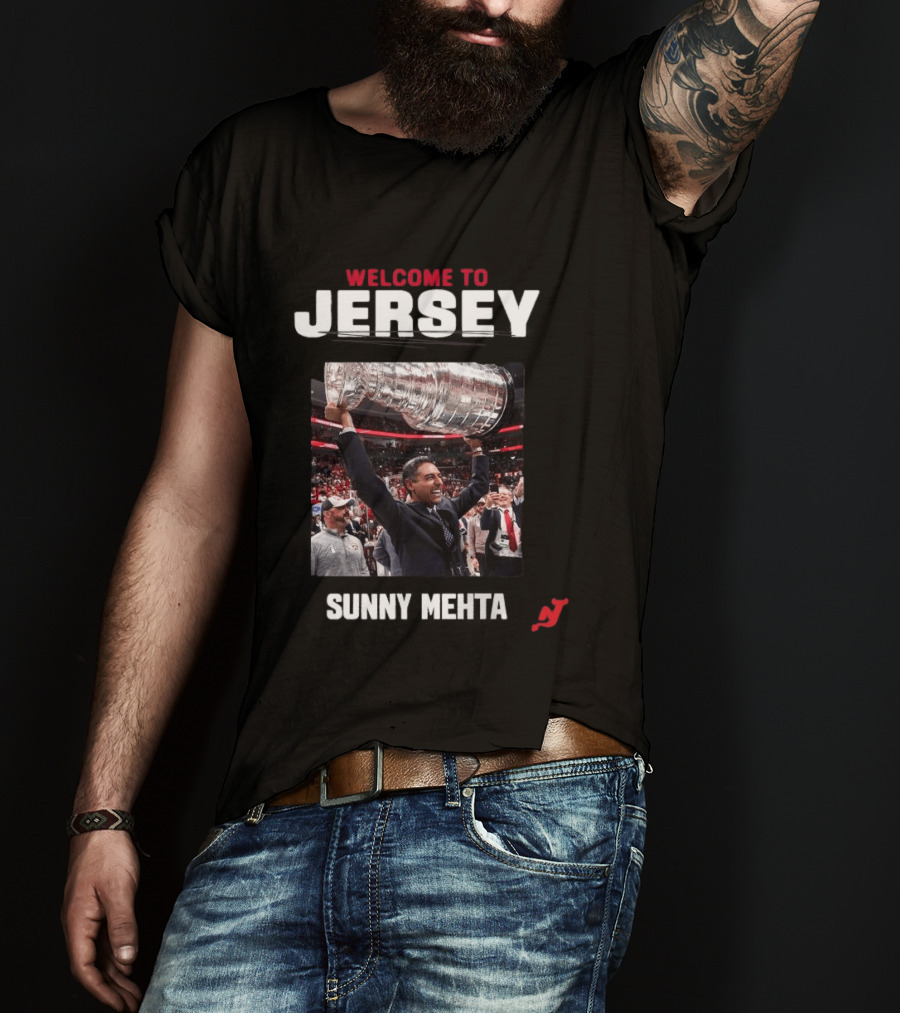 Welcome To Jersey New Jersey Devils Sunny Mehta Stanley Cup T-Shirt