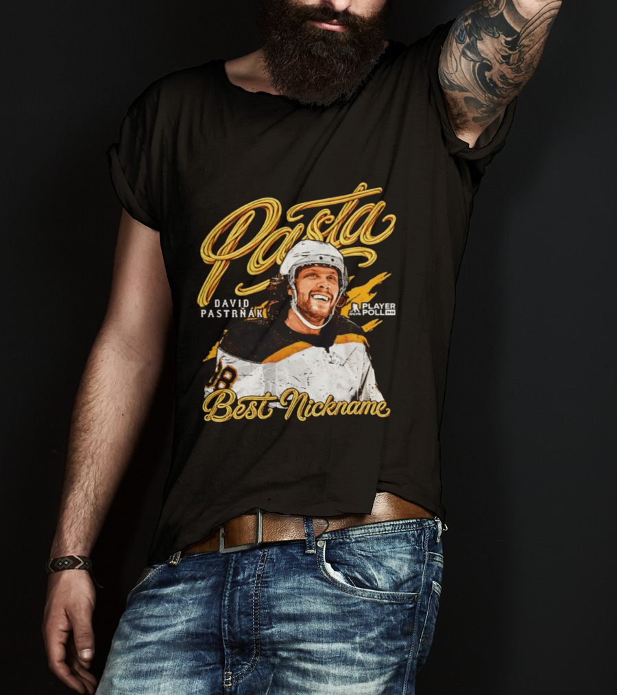 Pasta David Pastrnak Boston Best Nickname Player Profile T-Shirt