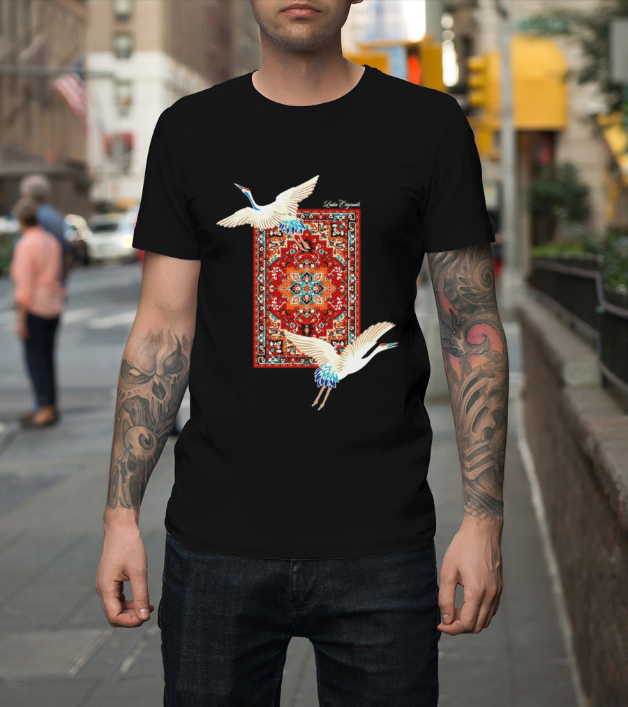 Fly Your Own Way Oriental Crane Carpet T-Shirt