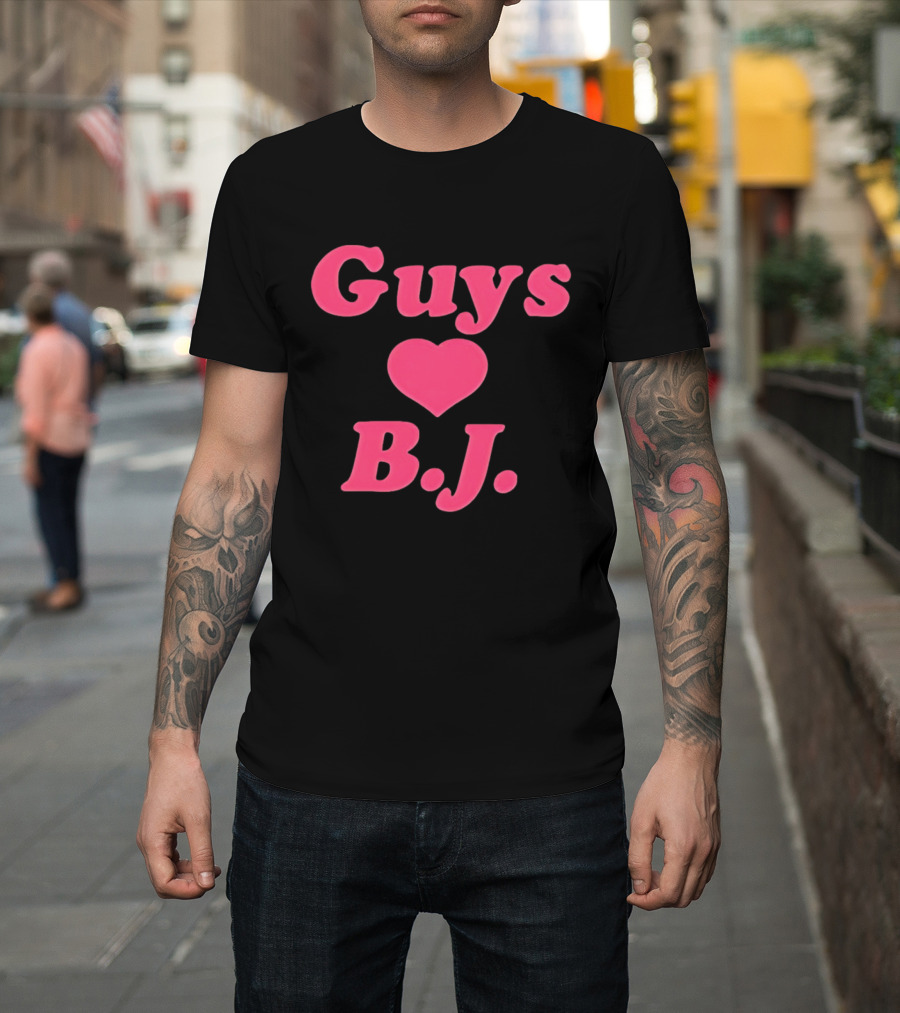 Guys Heart B.J. Pink T-Shirt