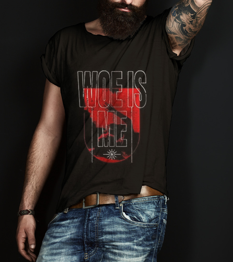 Woe Is Me Red Print Daybreak T-Shirt