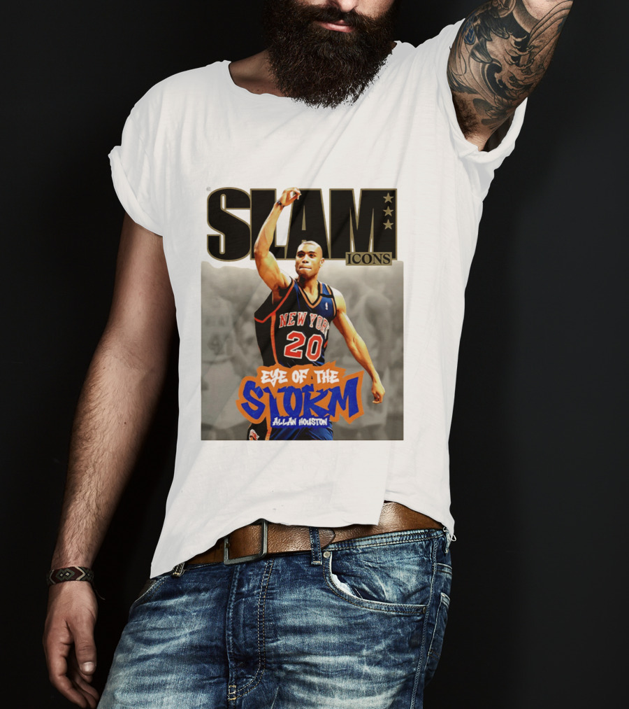 Slam Icons New York Knicks Allan Houston Eye Of The Storm T-Shirt