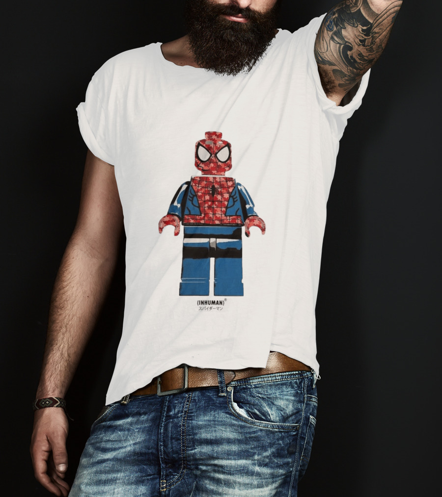Spider Man LEGO Inhuman Figure Block T-Shirt