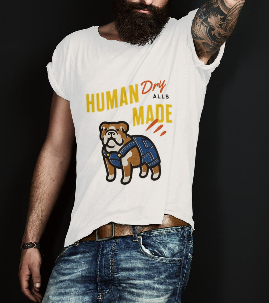 Human Made Dry Alls Bulldog In Overalls T-Shirt