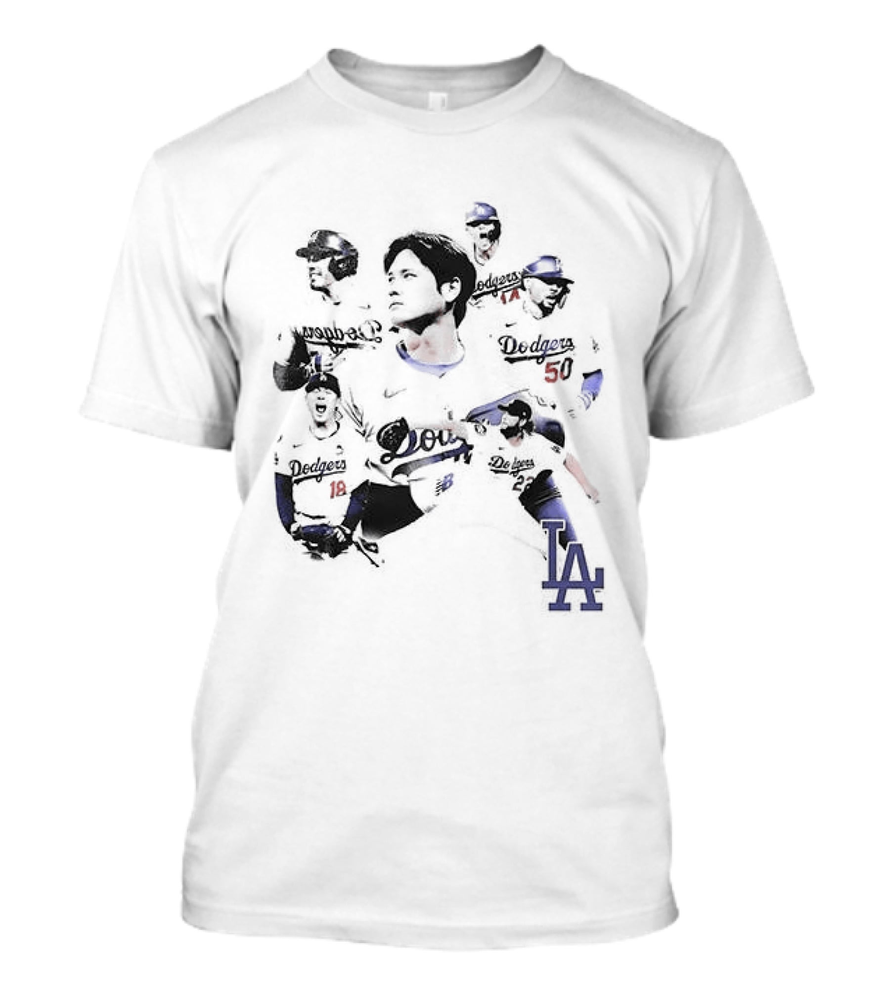 Los Angeles Dodgers Team Eight Rings Champions Players LA T-Shirt