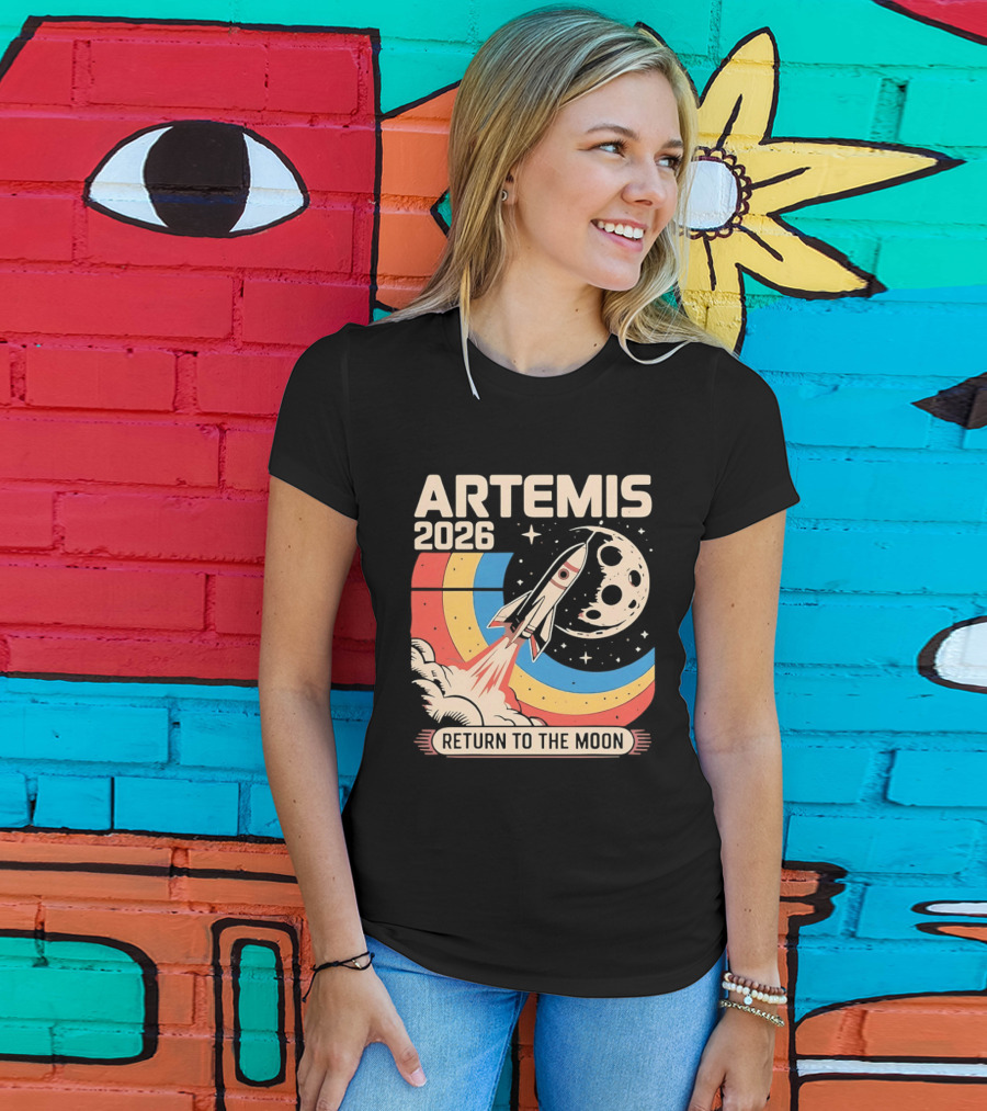 Artemis 2026 Rocket Launch Return To The Moon T-Shirt