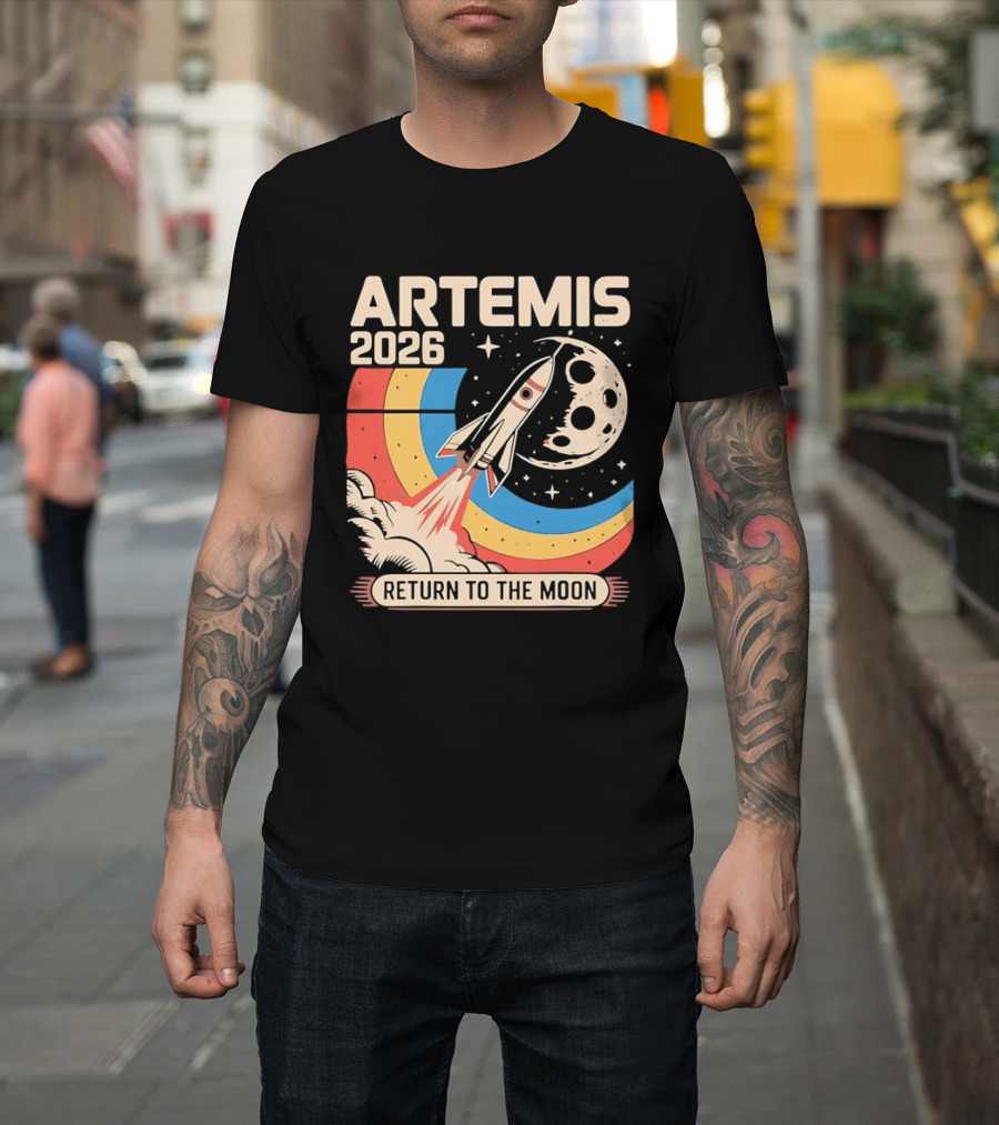 Artemis 2026 Rocket Launch Return To The Moon T-Shirt
