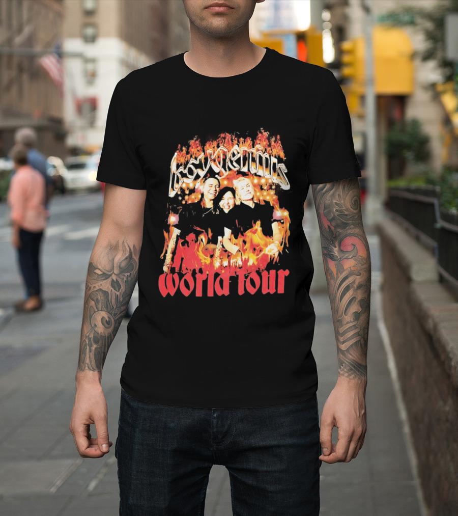 Boygenius World Tour Flaming Portraits T-Shirt