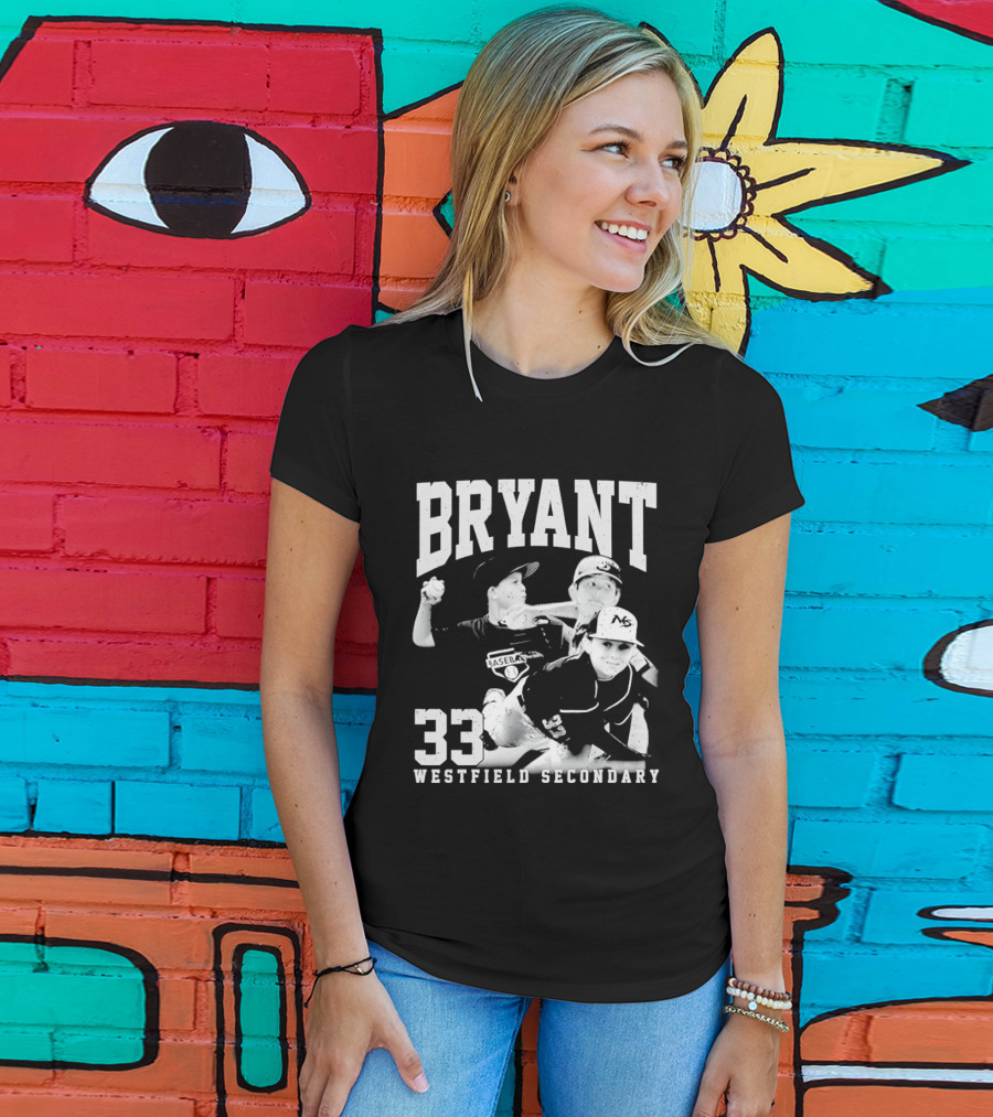 Bryant 33 Westfield Secondary Baseball Player T-Shirt