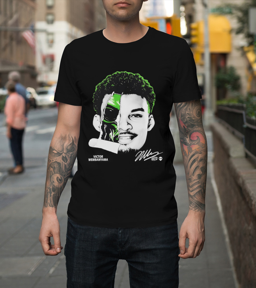 Victor Wembanyama Alien San Antonio Spurs Player Fusion T-Shirt