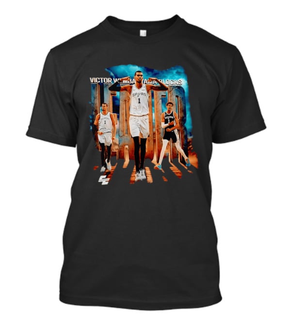 Victor Wembanyama San Antonio Spurs Blocks Leader T-Shirt