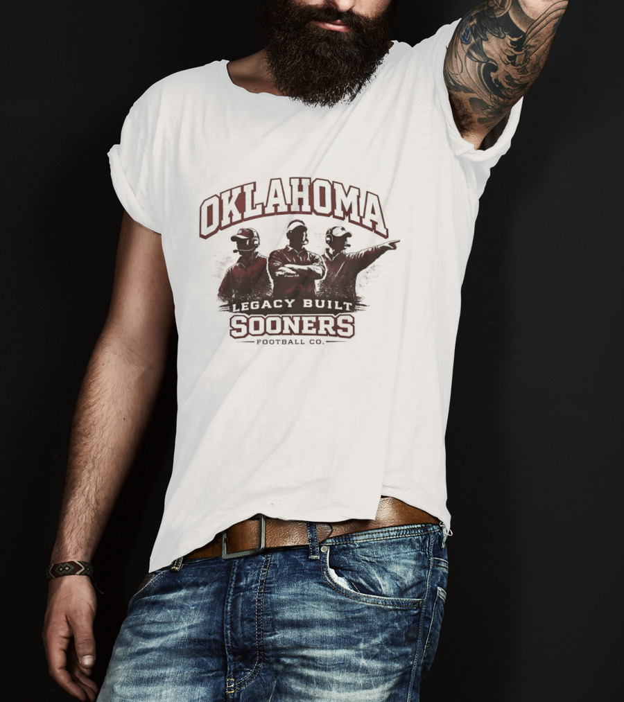 Oklahoma Sooners Legacy Built Football Traditions T-Shirt