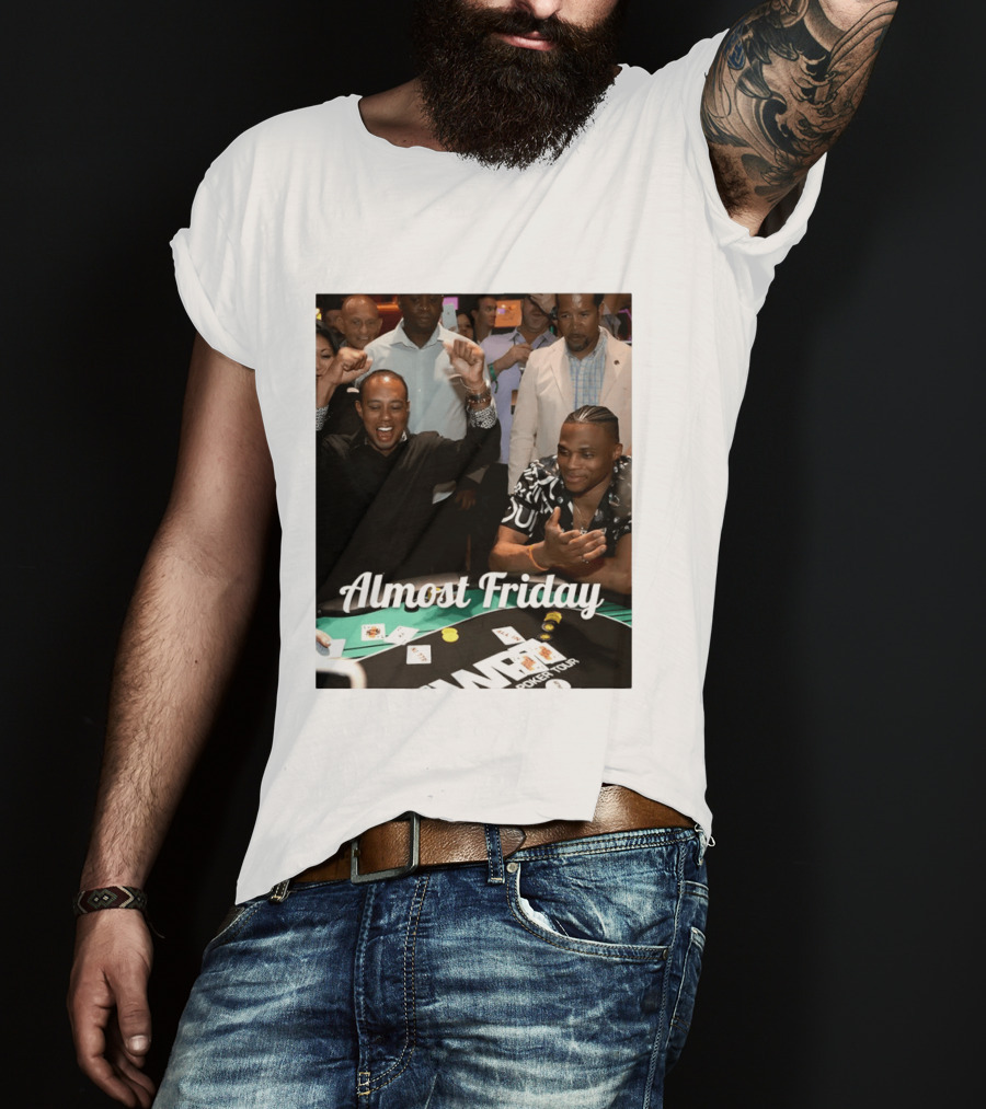 Tiger Woods World Poker Tour Almost Friday Celebration T-Shirt