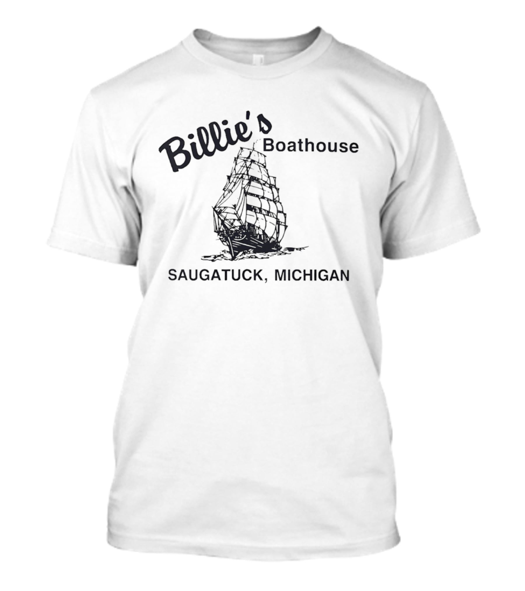 Billie's Boathouse Saugatuck Michigan Nautical Ship T-Shirt