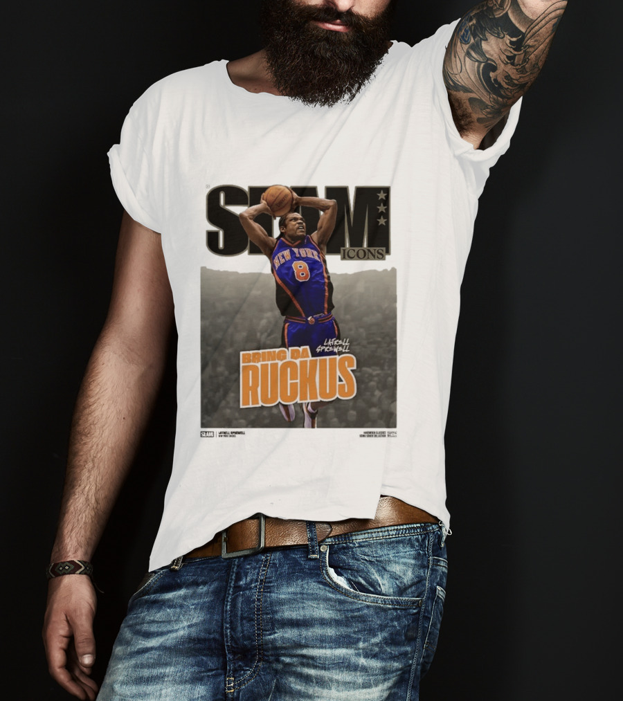 Slam Icons Latrell Sprewell Bring Da Ruckus New York Knicks T-Shirt