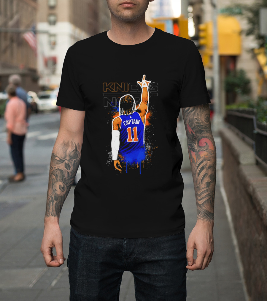 Knicks Captain Number 11 Jalen Brunson New York T-Shirt