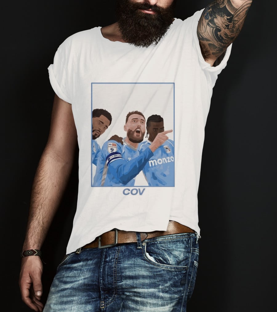 Matt Grimes Coventry City FC Sky Bet EFL Championship Promotion Monza Sponsorship T-Shirt
