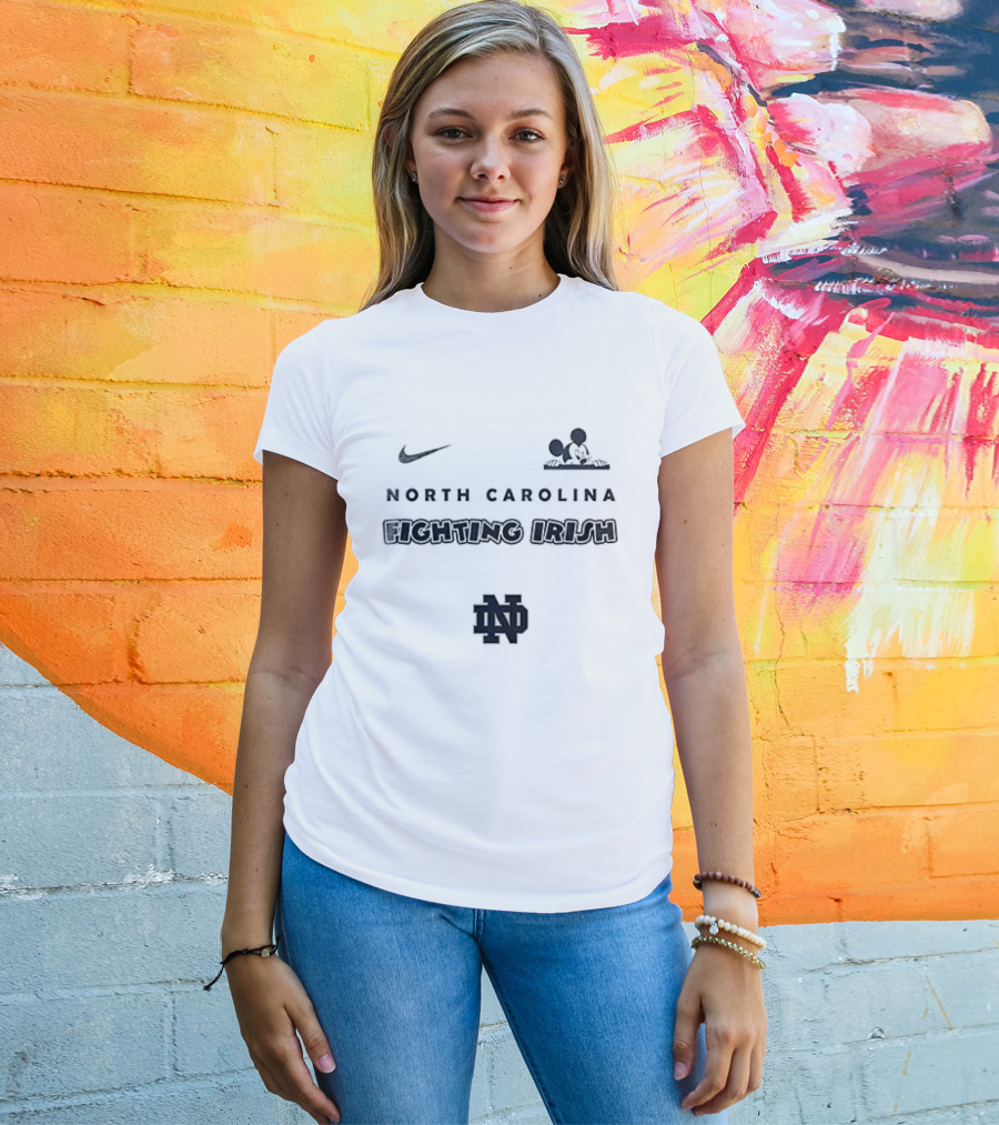 Nike North Carolina Mickey Mouse UNC ND T-Shirt