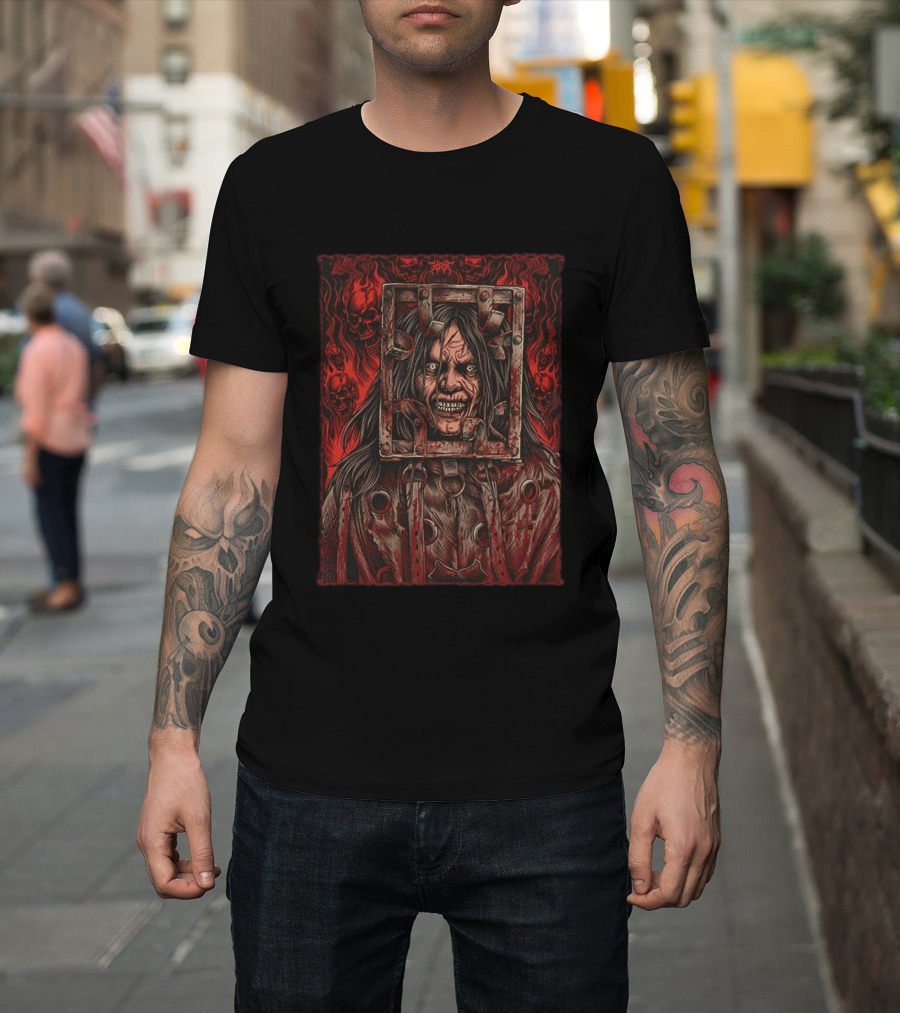 The Jackal Thir13en Ghosts 2001 Evil Soul Horror Movie Character Rugged T-Shirt