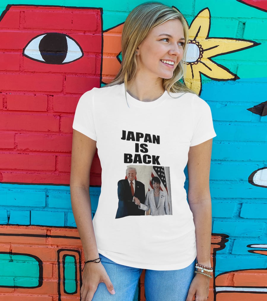 Japan Is Back Trump Political Image With Flags T-Shirt